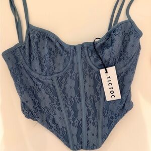 Blue Lace Bustier